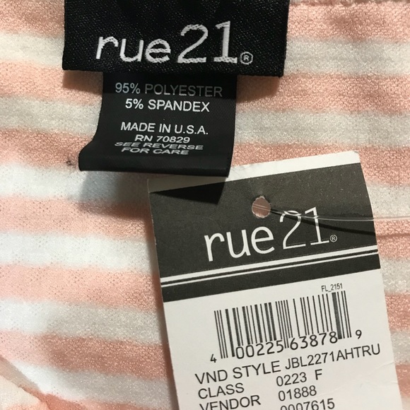 Pink White Striped Sleeveless Crop Tank Top - Picture 4 of 7